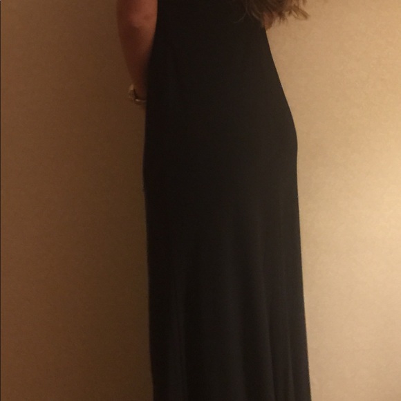 Floor Length Black Dress - Picture 4 of 4